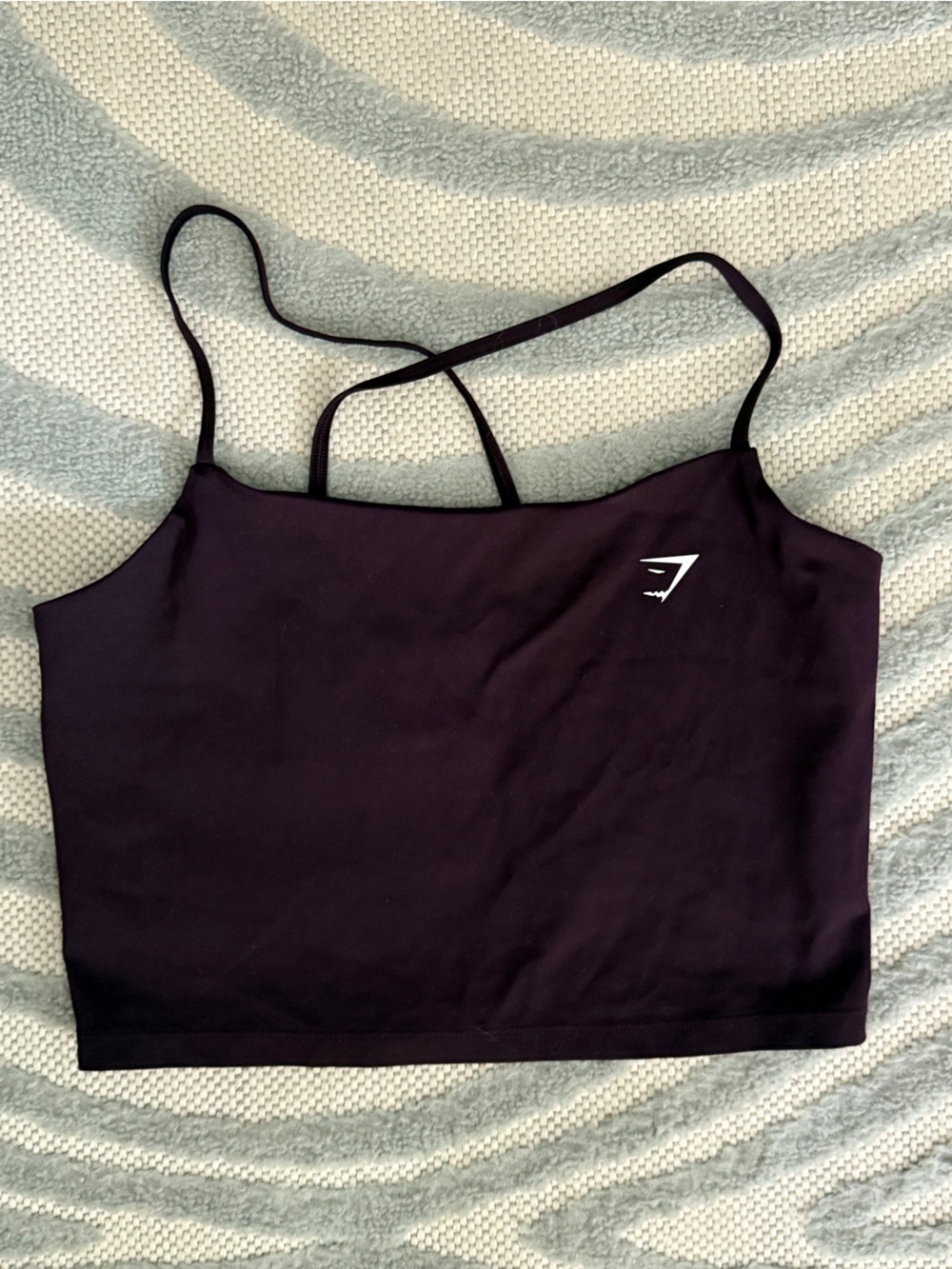 Gymshark Strappy Crossback Cami Dark Purple Eggplant Size Small